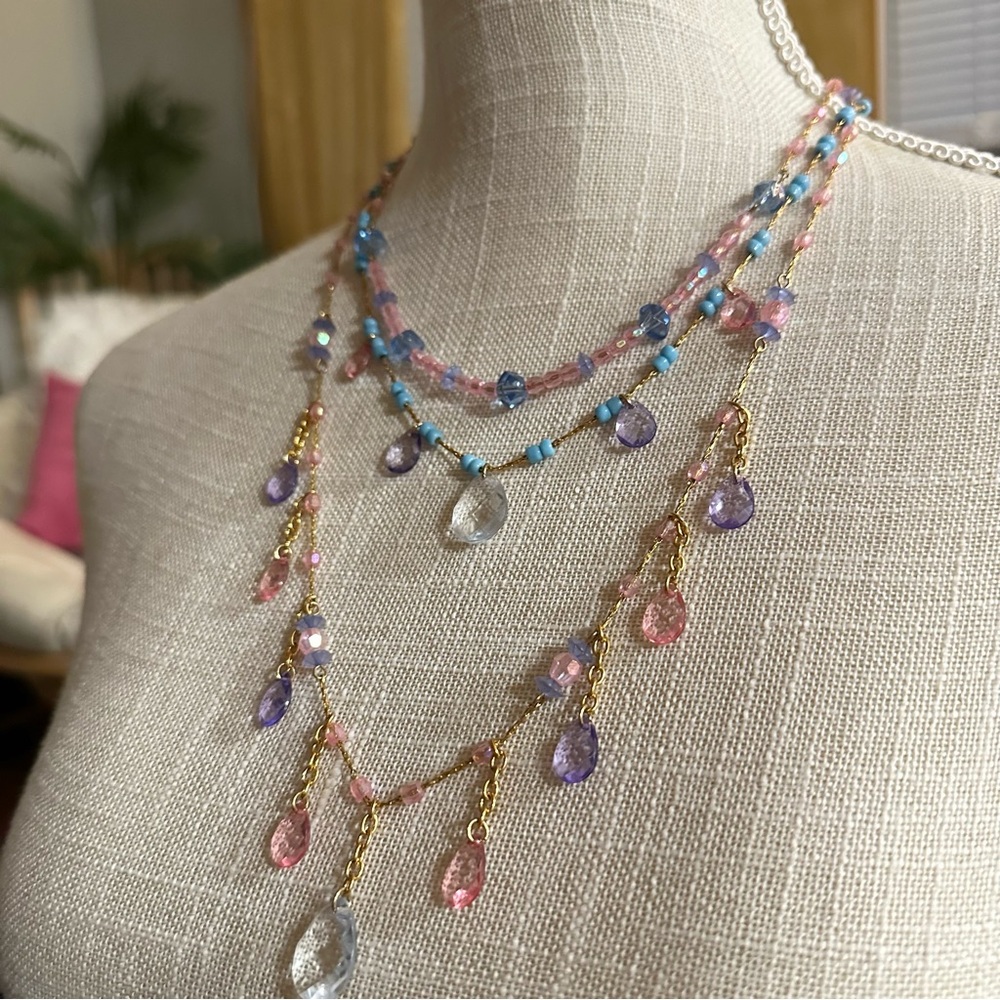 Joan Rivers Elegant Multicolor Layered Necklace